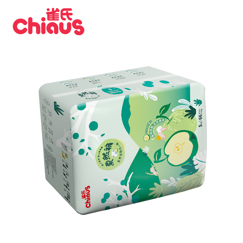 雀氏(chiaus)薄+C果然裤婴儿纸尿裤S/M/L/XL/XXL码尿不湿 轻薄透气
