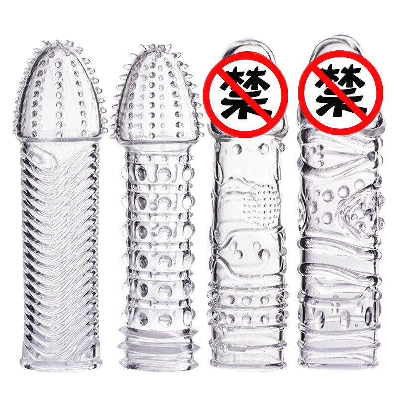取悦水晶狼牙套延时加长加粗套成人情趣性用品情爱玩具非震动延时套环情爱玩具物理延迟套高清大图