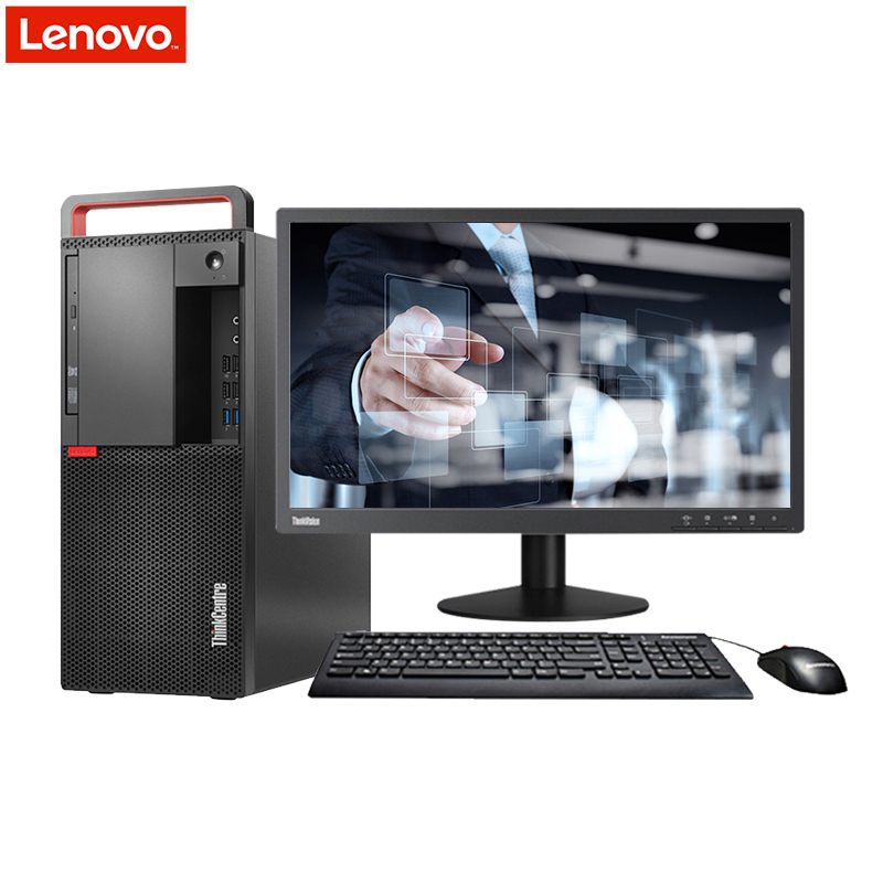 联想ThinkCentre M920T台式电脑 23英寸屏(Intel I7 9700 8GB 1TB+256GB固态 2G独显 刻录 W10H)