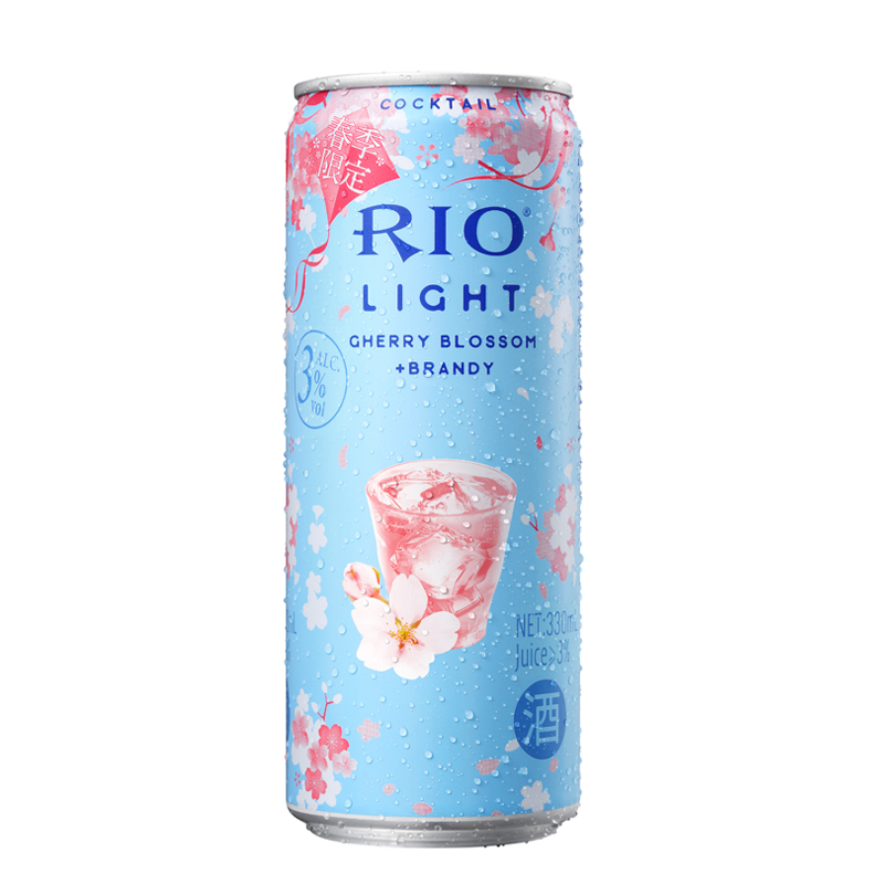 锐澳(RIO)洋酒 鸡尾酒 预调酒 樱花白兰地风味330ml
