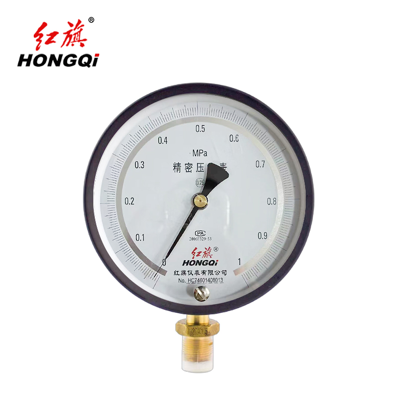 红旗 精密压力表 0.25级 YB150 0-1.0MPA 块高清大图