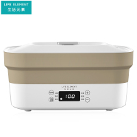 生活元素（LIFE ELEMENT）多功能折叠锅J2 不粘涂层电蒸锅电火锅2L容量智能控温轻便出游便携带蒸架火锅炒面焖煮