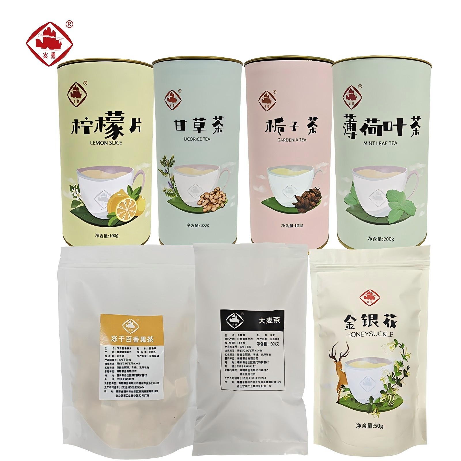 崟露花草茶组合六 1150克 盒