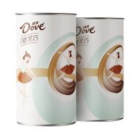 德芙(DOVE)0糖巧克力罐装150g*2高颜值礼物情人节送女友