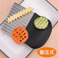 狼牙土豆刀切土豆波浪刀厨房家用切花样波纹形薯条刀神器8177