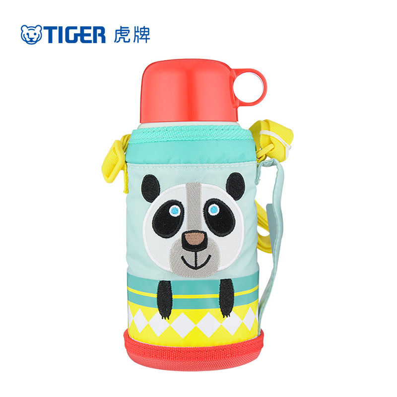 虎牌(tiger)儿童真空保温杯儿童卡通保温杯卡通熊猫款保温保冷杯杯盖杯经典款 MBJ-C06C-CP 600ML高清大图