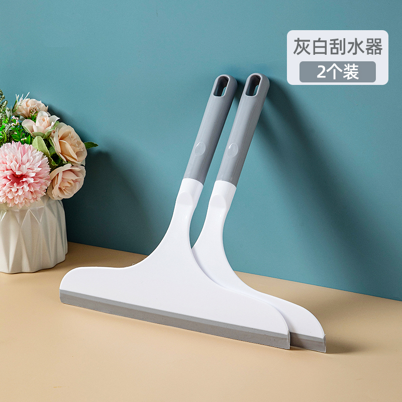 【补贴10%】【补贴10%】刮玻璃神器擦窗器家用窗户专用刮水器玻璃清洁工具刮刀刮子 灰白刮水器-2个装