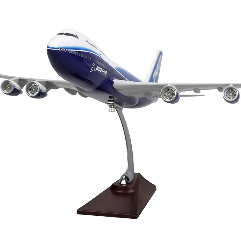47厘米静态仿真飞机模型波音b747-400原型机客机摆件带专用底座
