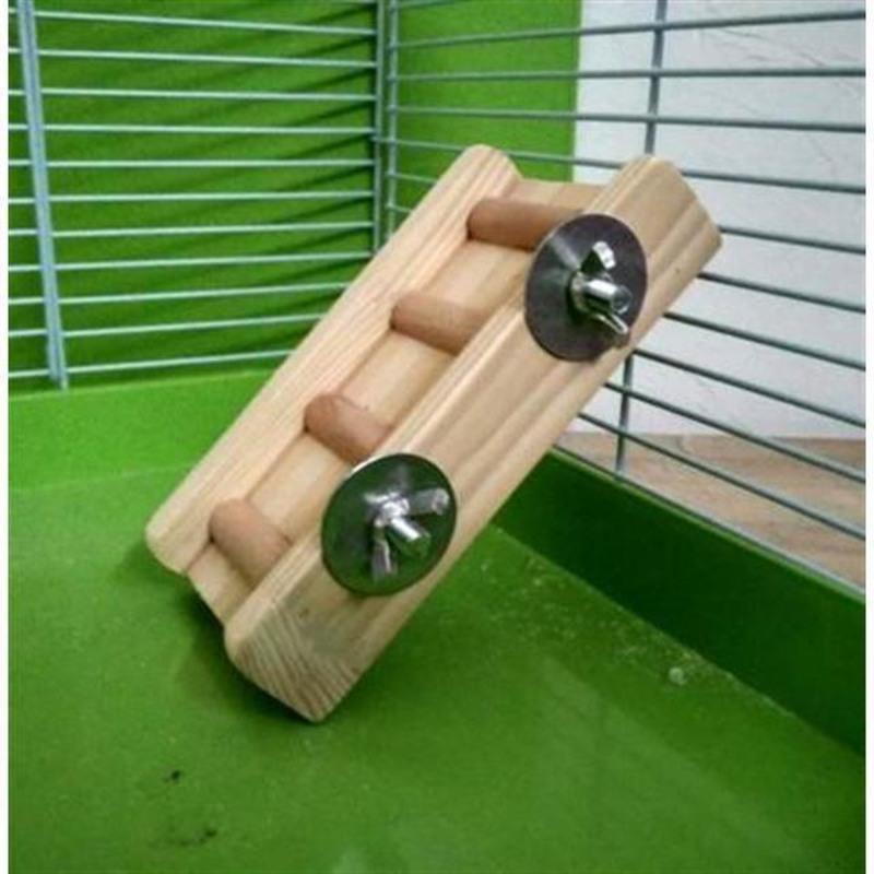 工厂店直销仓鼠爬梯楼梯梯子玩具小宠用实木diy梯子用品五彩攀岩梯710