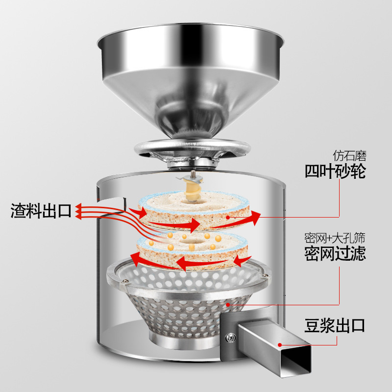 哈瑞斯(HARUISI) HR-100Y 食品加工设备 磨浆机 商用电动花生芝麻酱机器 研磨机