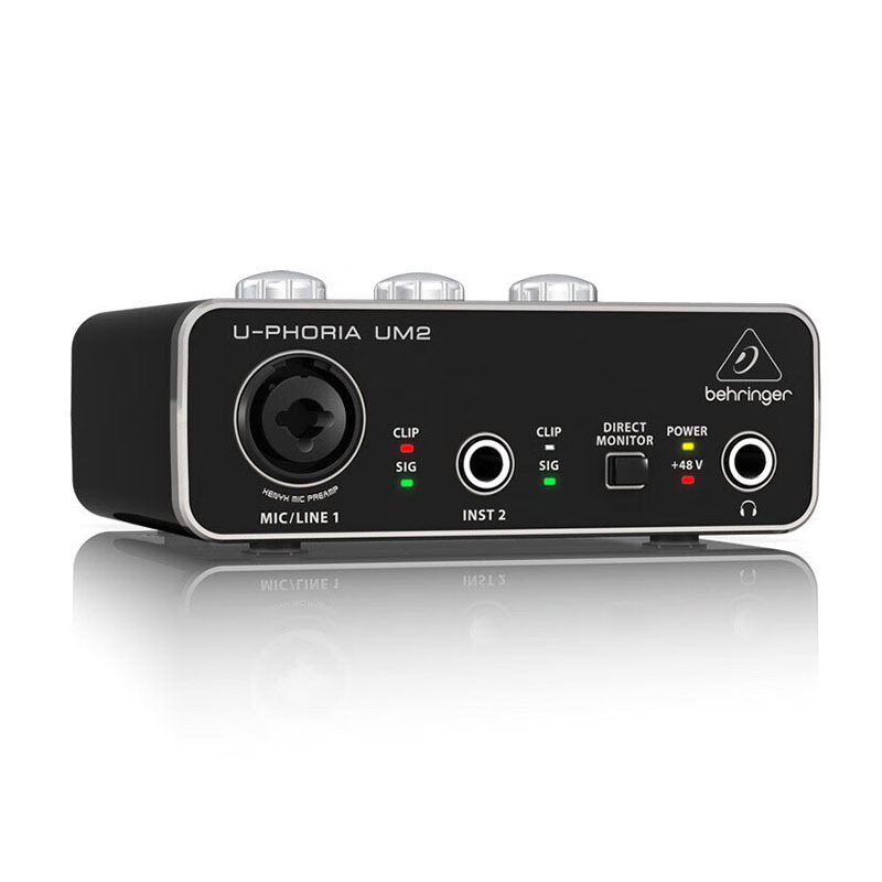 百灵达 UM2 USB 外置声卡专业录音电脑吉他直播 U-PHORIA UMC202HD