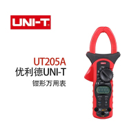 优利德（UNI-T）UT205A 数字交流钳形表 钳形电容频率自动量程万用表1000A大电流数显 交流电流表