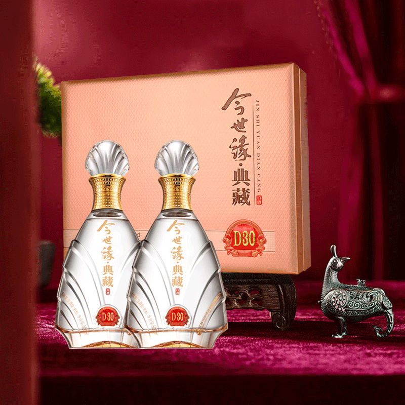 今世缘 49度 典藏30 白酒礼盒 500ml*2