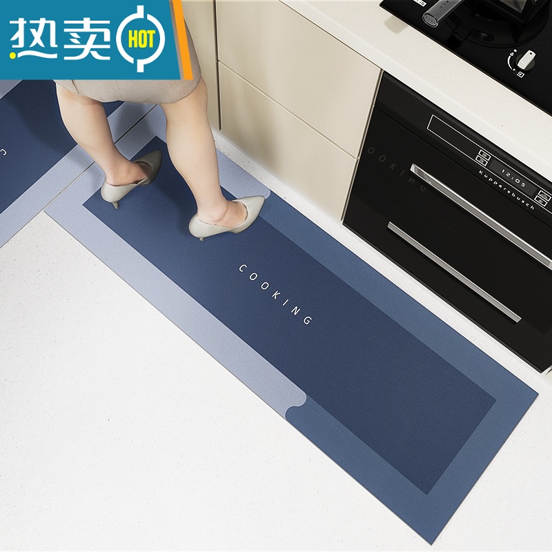 XIANCAI厨房专用地垫防滑防油可擦免洗脚垫硅藻泥吸水垫子家用耐脏地毯高清大图