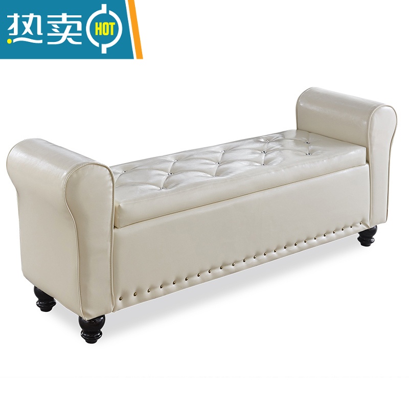 敬平家用换鞋凳储物长凳服装店沙发凳客厅多功能收纳床尾凳长方形卧室收纳凳高清大图