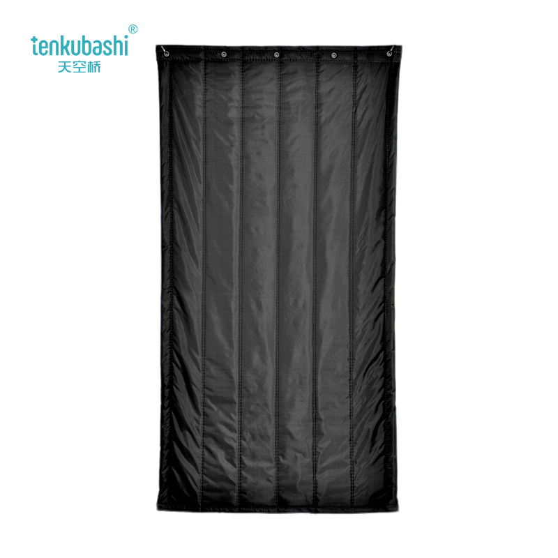 天空桥 棉门帘 MML-141纯黑色无窗口六层棉 平方米高清大图