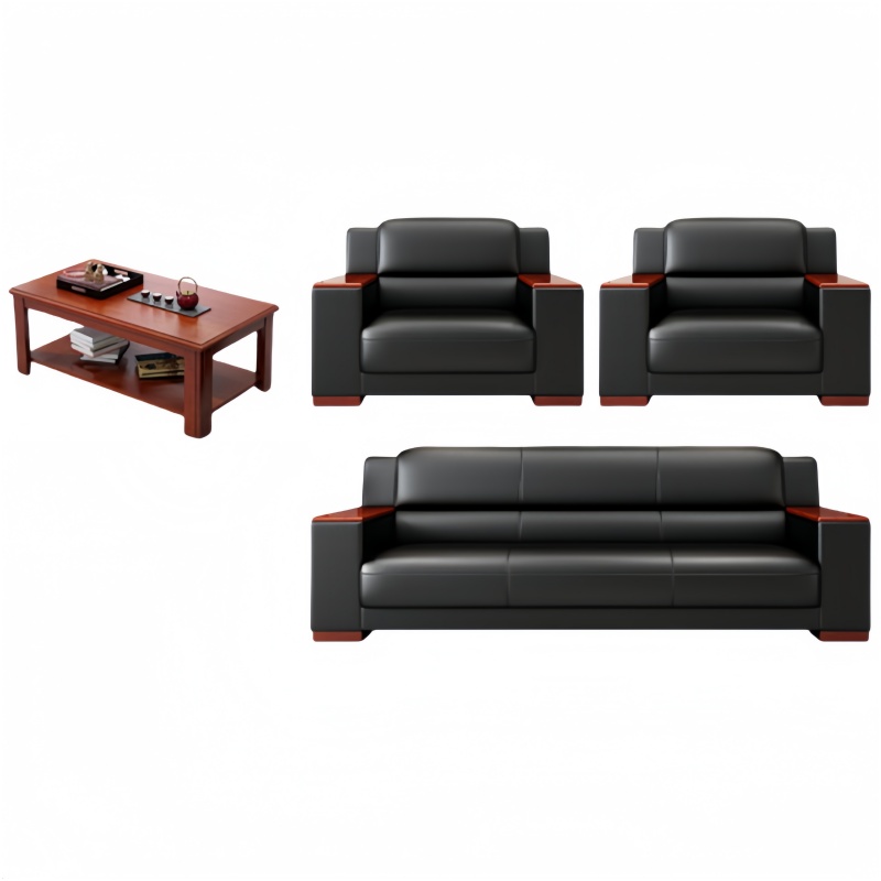 悦兴诚沙发206*84*93cm(1+1+3+茶几)套高清大图