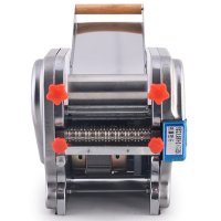 俊媳妇JUNXIFU电动压面机FKM-150家用商用擀面皮机饺子皮机馄饨皮机宽窄粗细面条不锈钢外壳自动擀面条机 260W