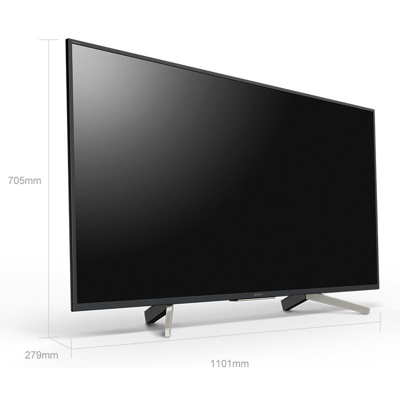 索尼(SONY)KD-49X7500F 49英寸 4K液晶 HDR智能电视 纤巧窄边框