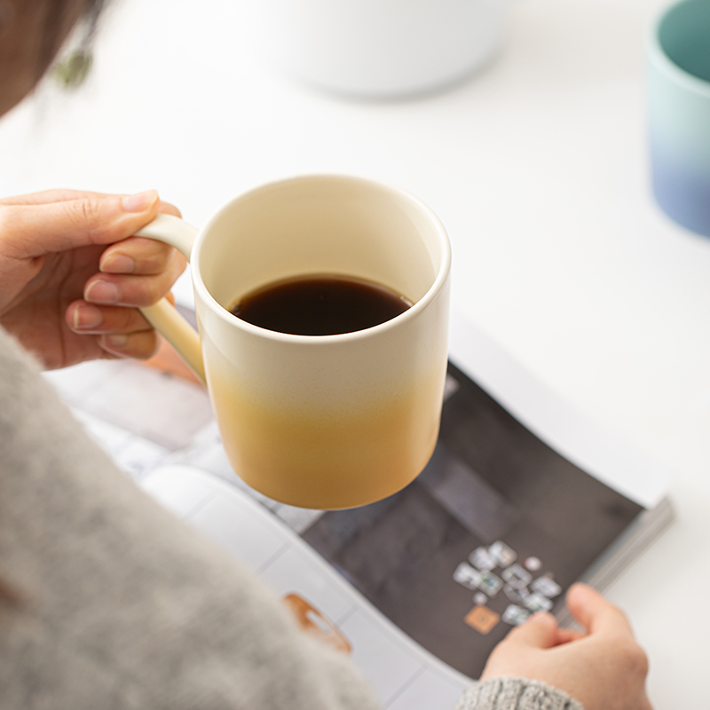 苏氏陶瓷（SUSHI CERAMICS）马克杯渐变情侣水杯对杯刷牙杯高清大图