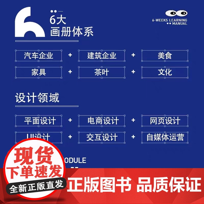 版式设计6周学习手册 平面设计书籍版式设计速查手册 构图排版字体设计原理海报画册 网页艺术设计设计教程教材书籍高清大图