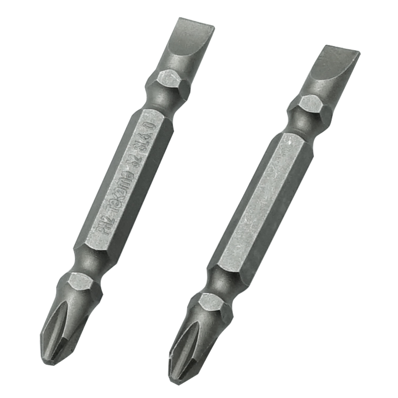 takama（高松）408560 十字一字双头螺丝批头套装10件套起子头旋具头电动批头S2带强磁PH1PH2SL6*65高清大图