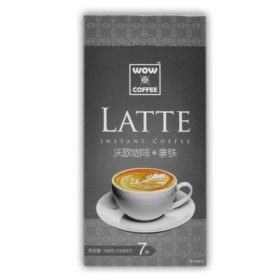 [苏宁超市]沃欧咖啡(WOW COFFEE) 经典拿铁即溶咖啡105g(15g*7条) 速溶系列