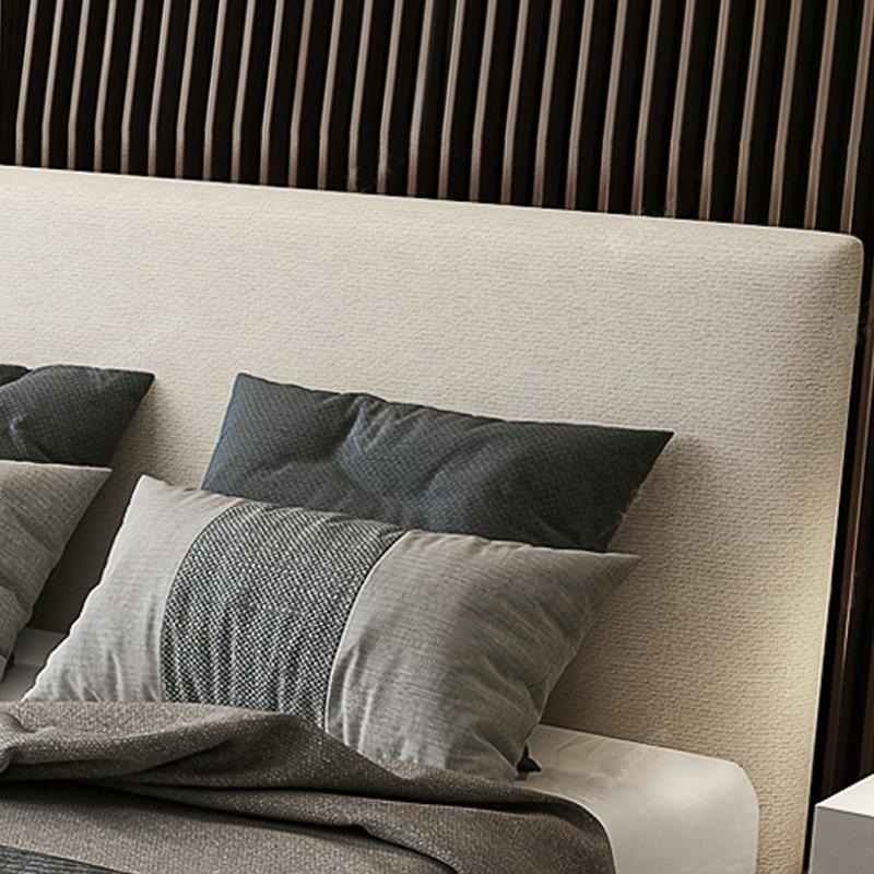 布艺床可拆洗简约现代双人床1.8米轻奢小户型北欧风格1.5主卧婚床 单床+床头柜*2+2公分乳胶床垫1350mm*2000mm组