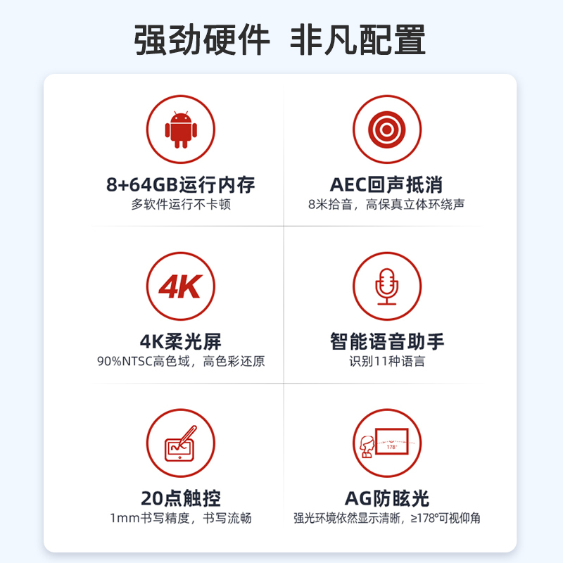 华为会议平板一体机IdeaHub Board企业视频会议电视教育智慧屏 86英寸安卓+i5+移动支架+传屏器[双系统]