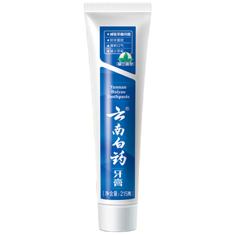 云南白药 牙膏留兰香型 215g