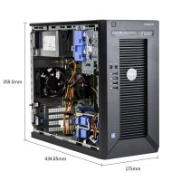 戴尔（DELL） T30小型ERP塔式服务器电脑主机至强四核E3-1225V5 3.3GHz 32G/2*4T硬盘/DVD