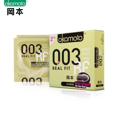 [苏宁超市]冈本OK避孕套- 0.03贴身超薄 003 Real Fit 2片装
