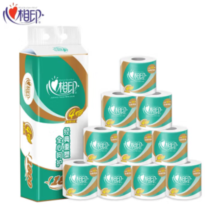 心相印BT810卷筒纸 180克/卷*10卷/提*6 提/袋