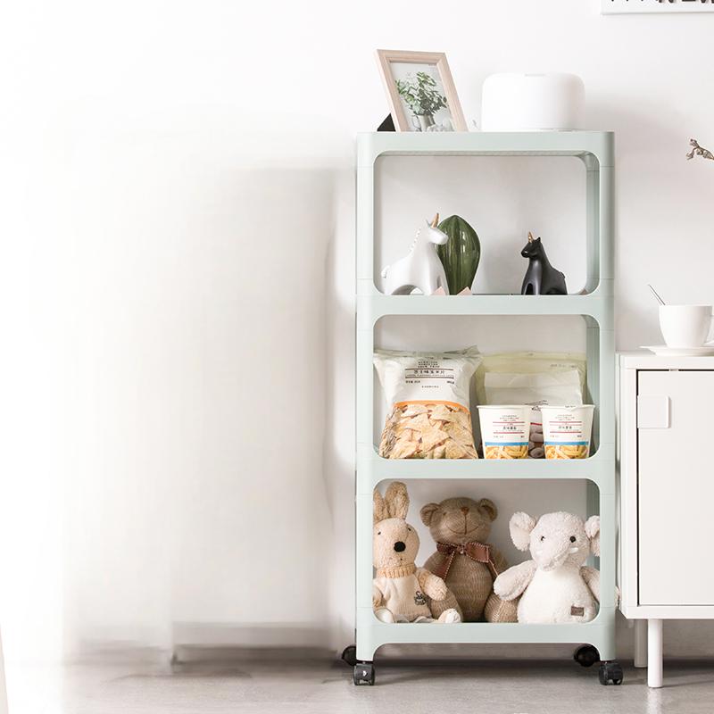 茶花 百纳可移动四层置物架405 4层 40.5*27*86.5cm/个高清大图