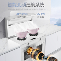 [专利技术]AOTIN/奥田 白色集成灶一体环保灶专利微蒸烤双胆集成灶 家用环保灶 天然气