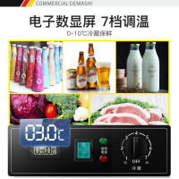 德玛仕 冷藏展示柜冰箱冷藏柜保鲜柜商用立式冰柜玻璃厨房水果蔬菜饮料柜三开门超市 水果蔬菜冷藏柜(900L大容量)