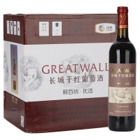 长城(GreatWall)昌黎产区优选解百纳红酒干红葡萄酒750ml*12瓶 整箱装