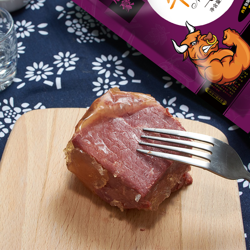 山西平遥牛肉冠豪牛腱肉200g 原味大块山西特产休闲零食开袋即食高清大图