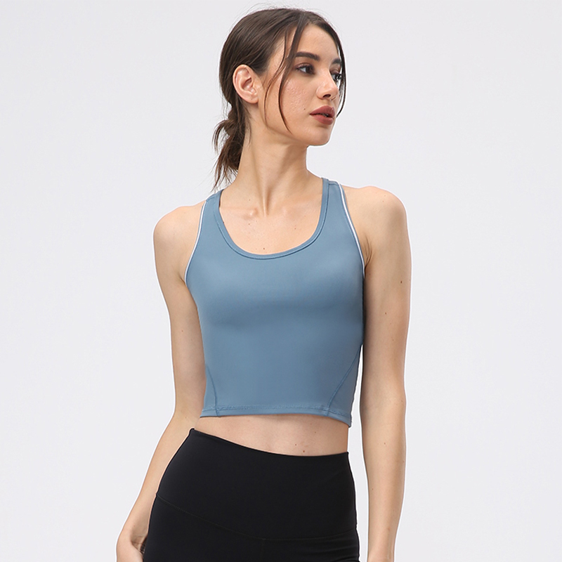 蒙洛里克瑜伽服跑步背心女无袖运动上衣外穿健身服夏季美背内衣
