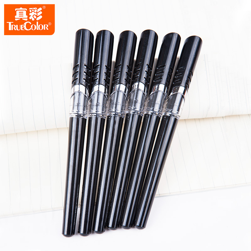 真彩c511中性笔10黑色大老板签字支笔商务会议中性笔签60支起订