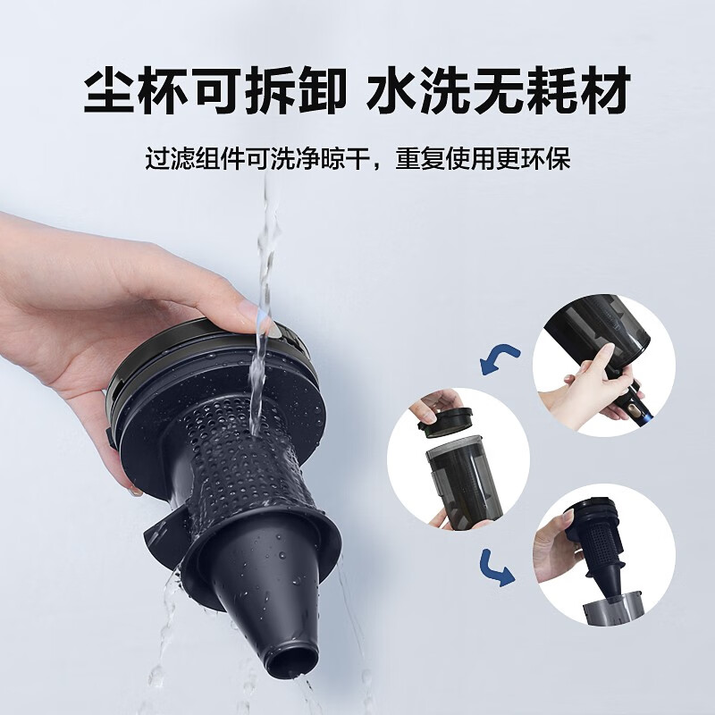海尔吸尘器家用有线手持推杆两用 大吸力4重过滤 轻便清洁机吸尘除尘机吸尘器 HZ-Z18A高清大图