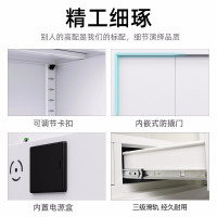 格具(GEJU)钢制单节上斗国保指纹锁保密柜资料档案柜900*420*925mm