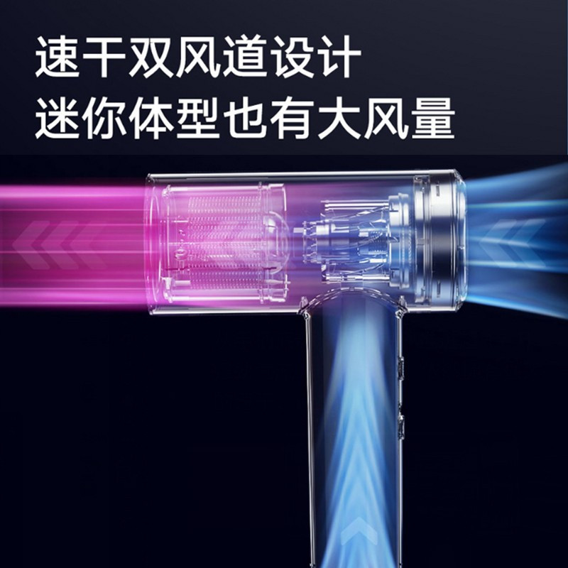 [官方旗舰店]小米(MI)米家高速吹风机H700 家用高清彩屏便携负离子护发智能高速恒温电吹风 金属吹风筒