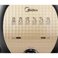 美的（Midea）空气炸锅 家用多功能无油煎炸锅 大容量薯条机 MF-TN35 黑色