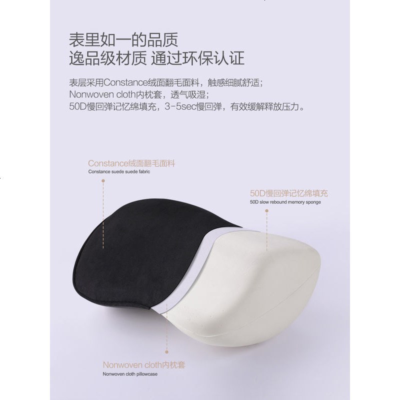 大众迈腾途观L 速腾高尔夫辉昂途昂记忆棉汽车头枕护颈枕腰靠四季