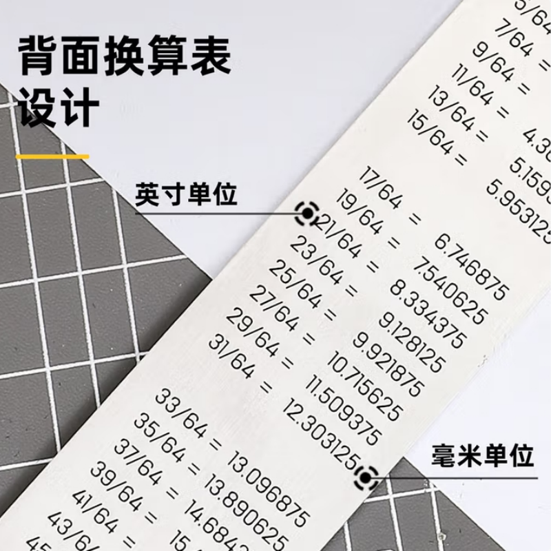 不锈钢直尺 精准测量防锈耐用设计经典商务办公文具必备高清大图