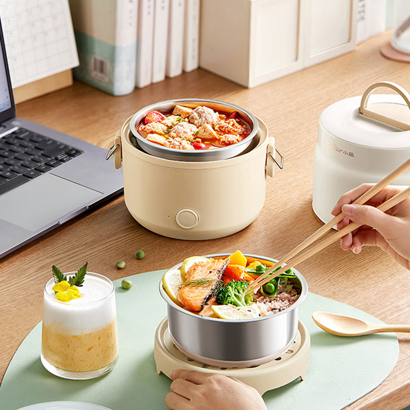 小熊电热饭盒加热饭盒双层热饭神器不锈钢内胆DFH-C15G5高清大图