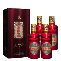 [中华特色]河北供销馆 古顺 42度窖藏1979 500ml*4瓶整箱装 浓香型白酒 河北老字号非物质文化遗产 邢台特产