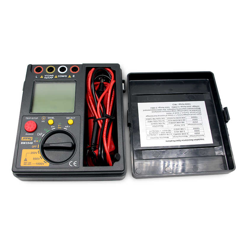 /9数字绝缘电阻测试仪+用表500V/1000V/2500V兆欧表摇表 BM3549原装标配2500V_991