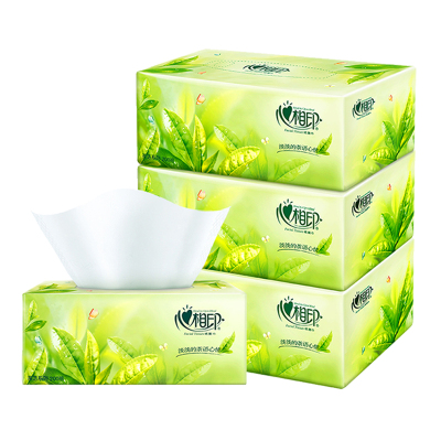 心相印 H200 面巾纸硬盒200抽盒抽（茶语）